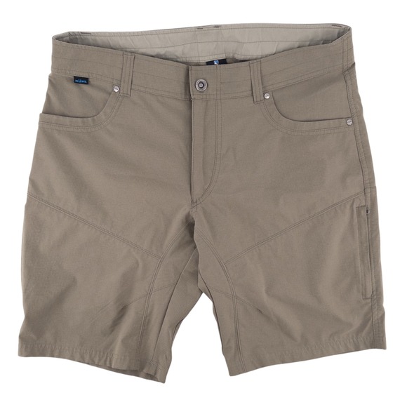 KUHL Men's 36 Silencr Kargo Shorts Cargo Brown Khaki Ripstop Stretch Hiking Gorp - Picture 1 of 12